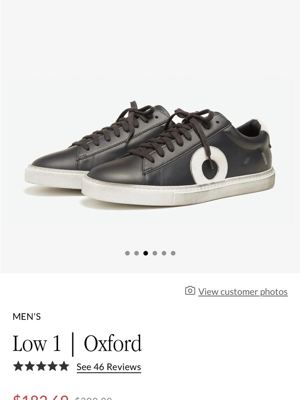 Oliver Cabell Low 1 Oxford Sneaker — Black & White